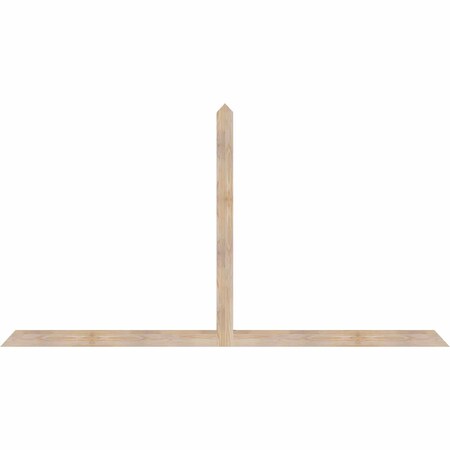 Ekena Millwork Portland Smooth Timber Gable Bracket, Douglas Fir, 96"W x 52"H x 1 1/2"D x 3 1/2"F, 13/12 Pitch GBW096X52X0204POR00SDF